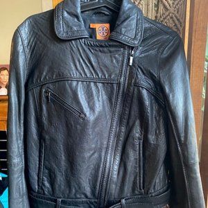 Tory Burch Leather Motorcycle Jacket